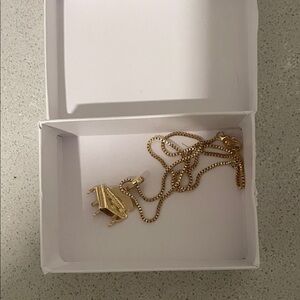 24K Gold Plated Piano Pendant Necklace